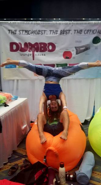DC Yoga Expo 2016 Dumbo lounge sacks